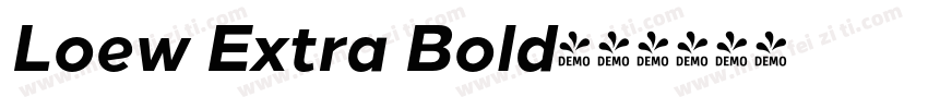 Loew Extra Bold字体转换